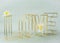 Big gold letters LOVE on silver background