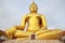 Big Golden Buddha Image at Wat Muang Muang Buddhist Temple, Ang Thong, Thailand