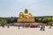 Big golden statue of Buddha in Qianfo Shan, Jinan, China