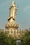 Big Golden statue goddess of Mercy Guanyin or Quan Yin statue at Fo Guang Shan Thaihua Temple