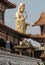 Big Golden statue goddess of Mercy Guanyin or Quan Yin statue at Fo Guang Shan Thaihua Temple