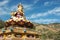 Big golden statue of Padmasambhava or Guru Rinpoche,India