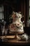 Big gorgeous wedding cake decorated with flowers