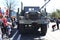 A big green army vehicle at Touch a Truck event