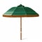 Big green beach umbrella