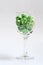 Big green candies goblet