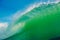 Big green wave in ocean. Breaking wave