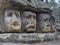 Big head sculpted in 1846 by Vaclav Levy to the sand stone rock