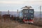 Big heavy train locomotive, pulling the cargo.