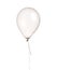 Big helium inflatable latex silver white balloon for decorations on birthday wedding corporative party isolated on white