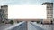 big horizontal billboard 3d rendering mockup