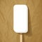 Big ice lolly icecream white on a crumpled paper brown background vector.