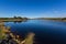 Big Lagoon along Gardens Rd. adjoining Bay of Fires Coastal Reserve in Tasmania, Australia.