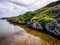 Big lake at Inisheer Aran island Ireland tourist attraction