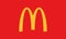 Big logo McDonalds.McDonalds vector icon. Editorial illustration.Vector illustration.