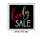 Big lovely sale banner Valentines Day