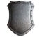 Big medieval metal shield isolated