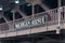 Big Michigan Avenue sign on a Chicago bridge