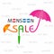 Big Monsoon sale banner for different discounts