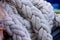 Big mooring ropes.