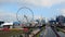 Big Observation wheel on the waterfront of Victoria Harbour.