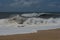 Big ocean waves , Nazare Portugal