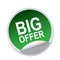 Big offer label sticker