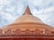 Big orange pagoda and white sky, The largest pagoda, Phra Pathom Chedi Nakhonpathom province Thailand