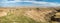 Big panorama of the Ani historical site in Eastern Anatolia, Turkey