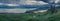 Big panorama of Old Man of Storr in Isle of Skye, Scotland