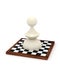 Big pawn on chessboard