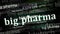 Big Pharma headline news titles media with seamless looped