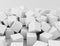 Big pile of blank white cubes, 3d illustration