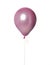 Big pink purple metallic pastel color latex balloon for birthday party isolated on a white