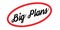 Big Plans rubber stamp