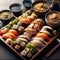 Big plate of sushi