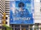 Big poster PECK PALITCHOKE Thai icon singer birthday anniversary project on GMM tower by fanclub