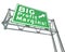 Big Profit Margins Freeway Road Sign Increase Net