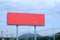 Big Red billboard on highway, blank for outdoor