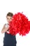 Big red cheerleader\'s pompom