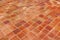 Big Red Luxury Ceramic Clinker Pavers for Patio. Original big floor pavers in a path, detail of a pavement to walk