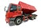 Big red truck tipper