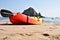 Big Rock in Sandy Beach in the Indian Ocean near Fujairah UAE