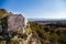 Big rock with a view in southern France.