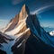 Big rocky mountain snowy tops