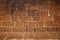 Big rough brick wall texture front view,