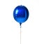 Big round big metallic round latex balloon for birthday party isolated on a white