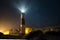 Big Sable Lighthouse at Night with Stars