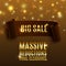 Big sale celebration background with realistic