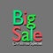 Big sale Christmas special text 3d rendering